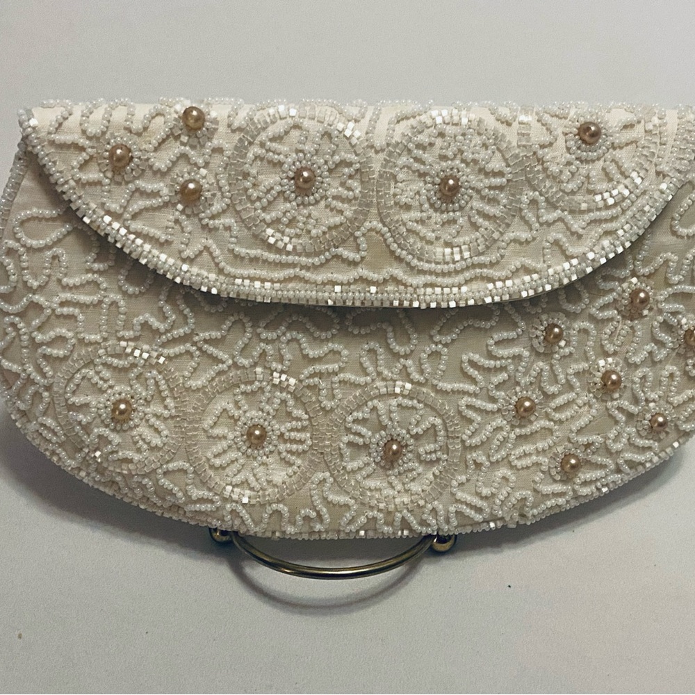 SHARONEE Vintage Beaded Evening Bag, Made in Japan.